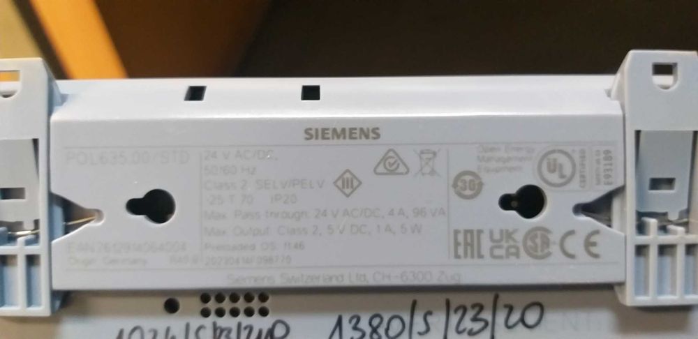 Sterownik Siemens Climatix POL638.00 | HVAC PLC / Modbus / USB