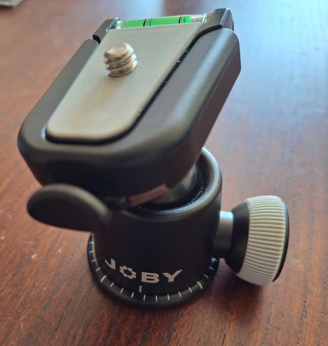 Ballhead Joby - nível + suporte