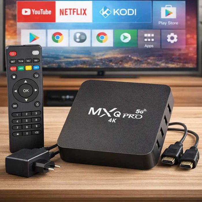 Смарт ТВ приставка MXQ 4K Pro 4GB/64GB, Android 12,