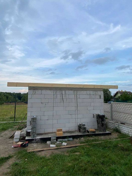 УВАГА! Будівельні роботи | Заливка фундаменту | Кладка піноблоку