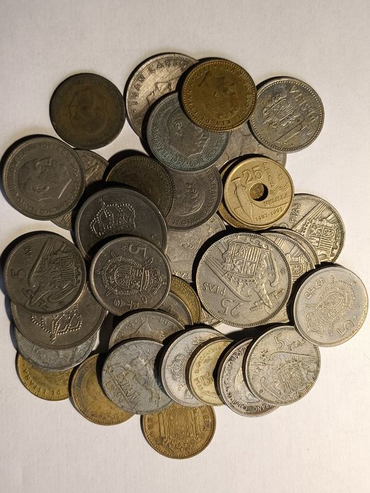 Lote de Moedas de Espanha 1940 a 1997 [37 moedas]