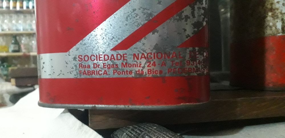 Latas óleo café e outras vintage