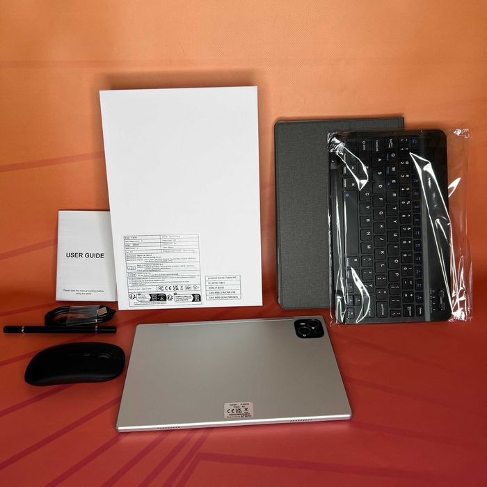 Планшет 10 дюйм Android 14 128GB+12GB 6000 mAh Клавіатура Чохол Wi-Fi