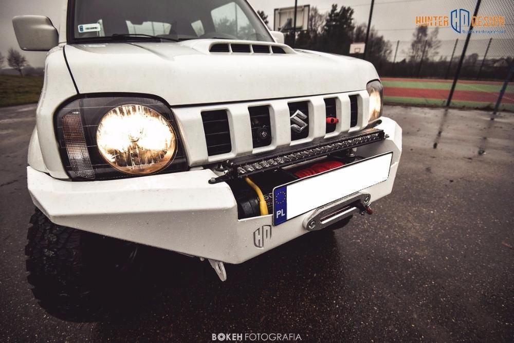 Zderzak stalowy wyciągarka Suzuki Jimny HUNTER DESIGN