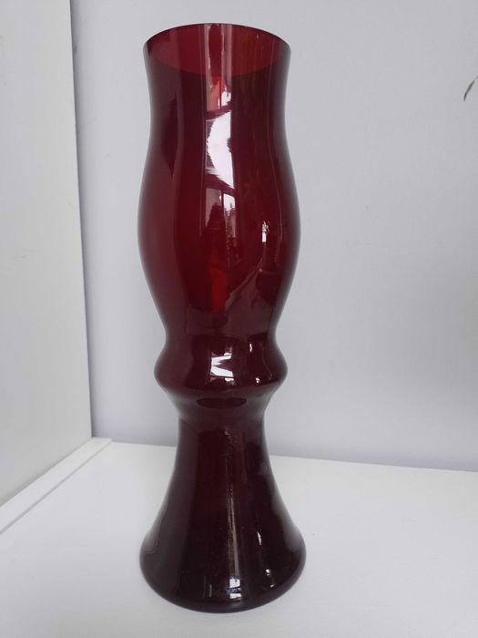 Wazon PRL czerwony ciemny