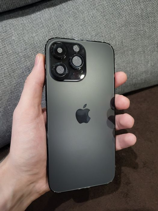 Оригинальный корпус Iphone 14 pro max Space Black с вырезом под Sim