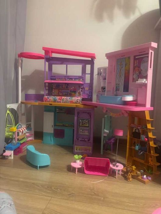 BARBIE DOMEK dla lalek WAKACYJNY XXL prezent dla dzieci nowy