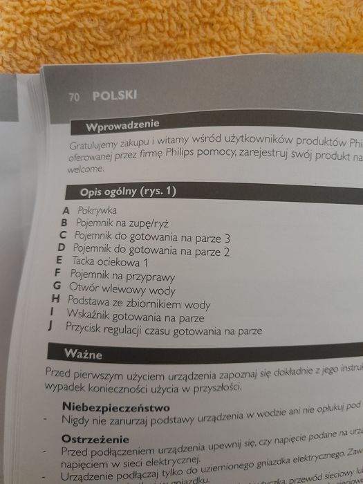 Parowar urządzenie do gotowania na parze Philips HD9110