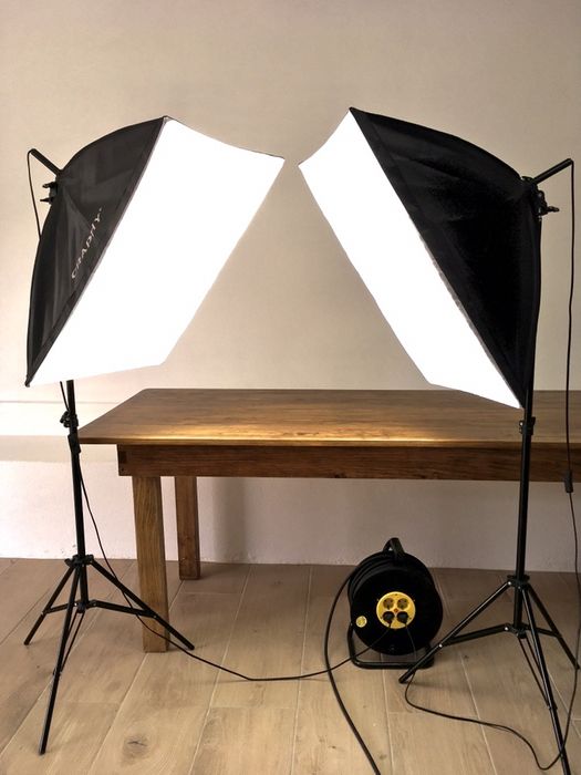 Focos Softbox p/ fotografia video **novos**