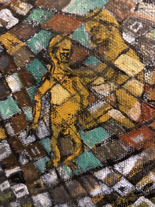 Oleo sobre tela - Aldeia do Macacos