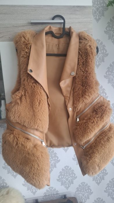 Kurtka kamizelka futrzana