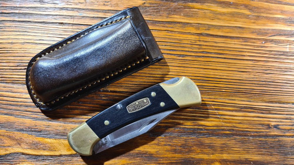 Buck 112 etui kabura skóra naturalna