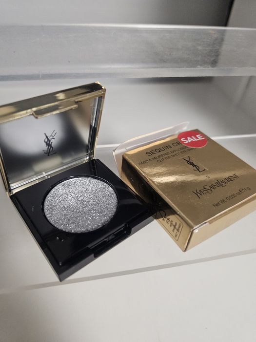 YSL cienie sequin crush 2 Empowered Silver lusterko Nowe oryginał
