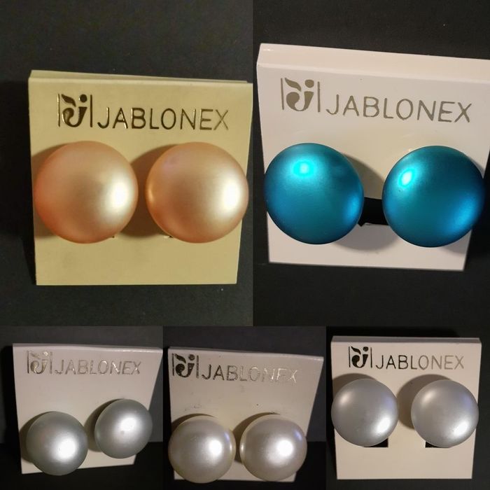 5x klipsy Jablonex z czeskiej kolekcji