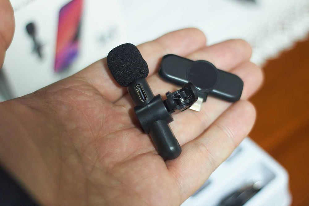 Mic Lapela Sem Fio - iPhone Lightning c/ Redução de Ruído