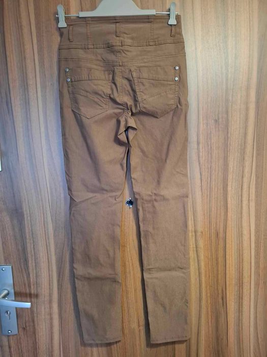 Spodnie damskie XS brąz