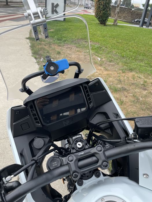 Honda NX 500 cheia de extras— Só 3.000 km | 1 dono | Garantia Honda