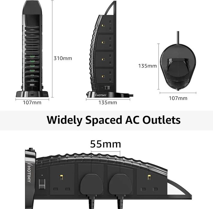 Rozgałęźnik  14in1 Hotimy Tower przedłużacz