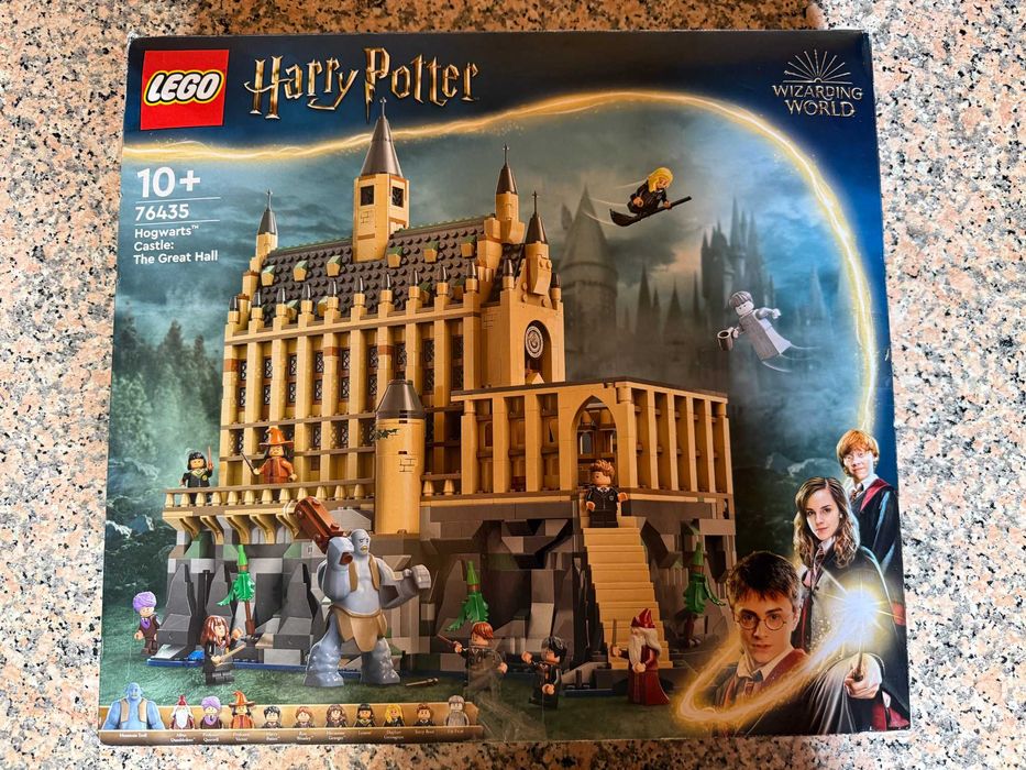 LEGO Harry Potter 76435 Hogwarts Grande Salão — caixa e manuais