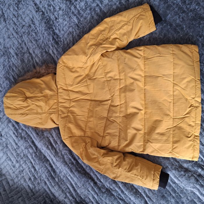 Parka kurtka zimowa ocieplana misiem rozm. 116