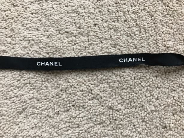 Chanel czarna wstęga 1m, szer 1,5cm art craft