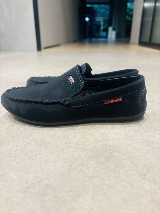 Buty skorzane 33 do komunii-granat