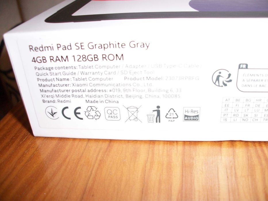 Caixa para Tablet Xiaomi Redmi Pad SE