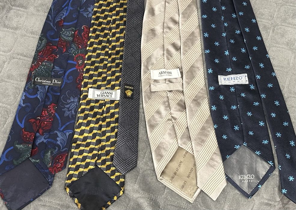 Вінтажні краватки Christian Dior, Gianni Versace, Armani Collezioni, Kenzo оригінал