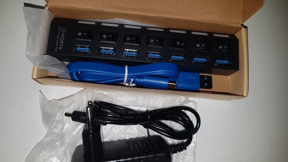 Usb хаб Usb свитч Usb разветвитель usb розгалужувач світч 7 портів 3,