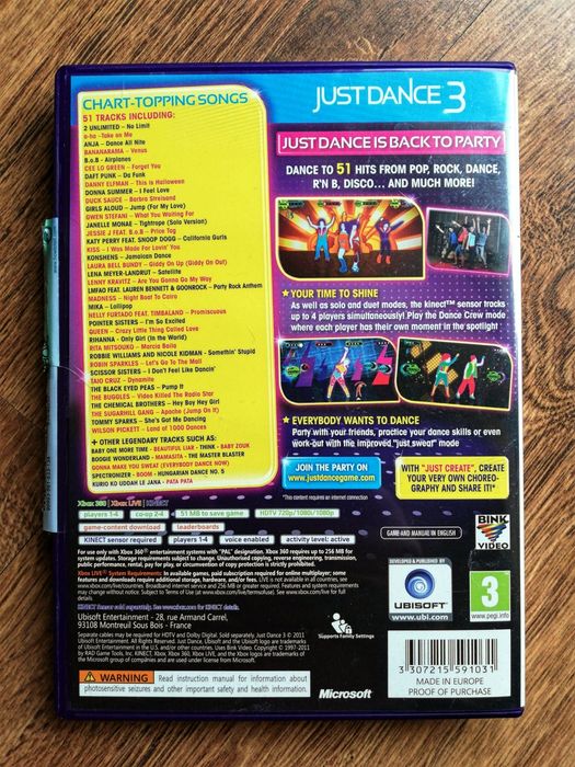 Just Dance 3 (PL) Kinect XboX 360