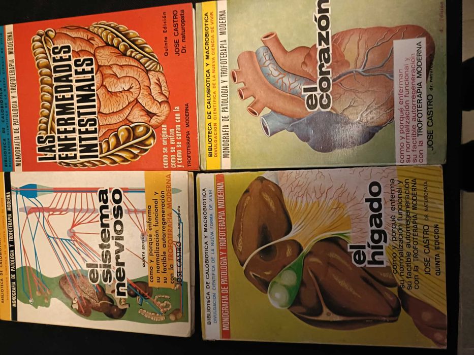 Lote Livros sobre Trofoterapia moderna