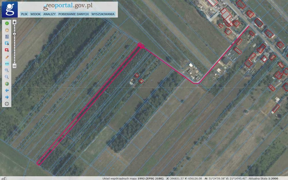 Działka rolna 2300 metrów