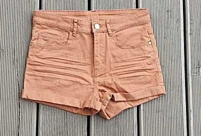 H&M nowe karmelowe szorty 152-158 %%