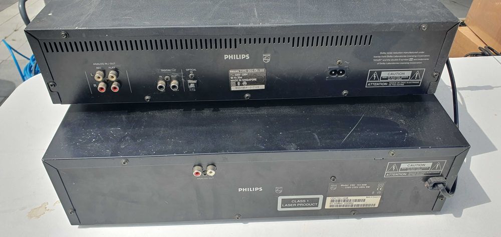 Philips DCC 730 + CDC 751 – magnetofon DCC + zmieniarka CD 5 płyt