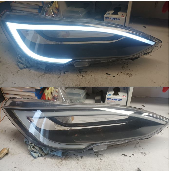 Ремонт фар Tesla S,ДХО ,поворотники