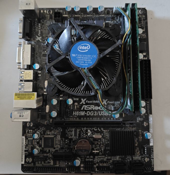 Intel i7 3770 + 16GB RAM + płyta główna H61M-DG3/USB3