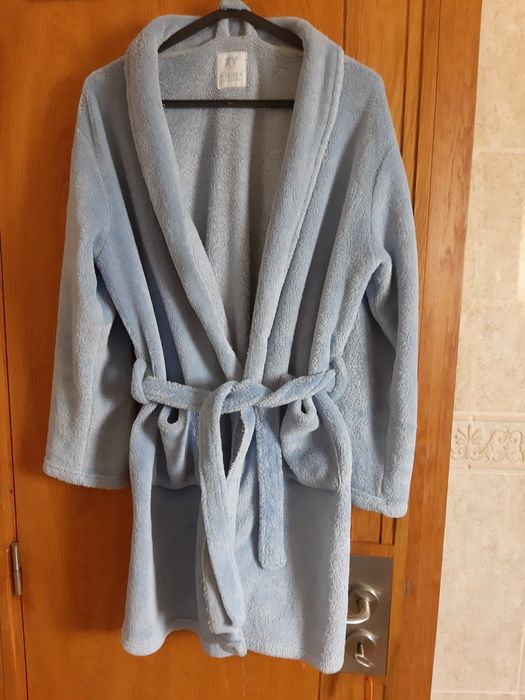 Roupão azul tamanho criança