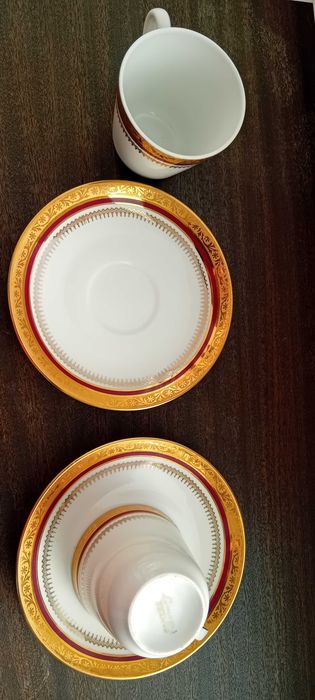 Chávenas de café de porcelana Limoges