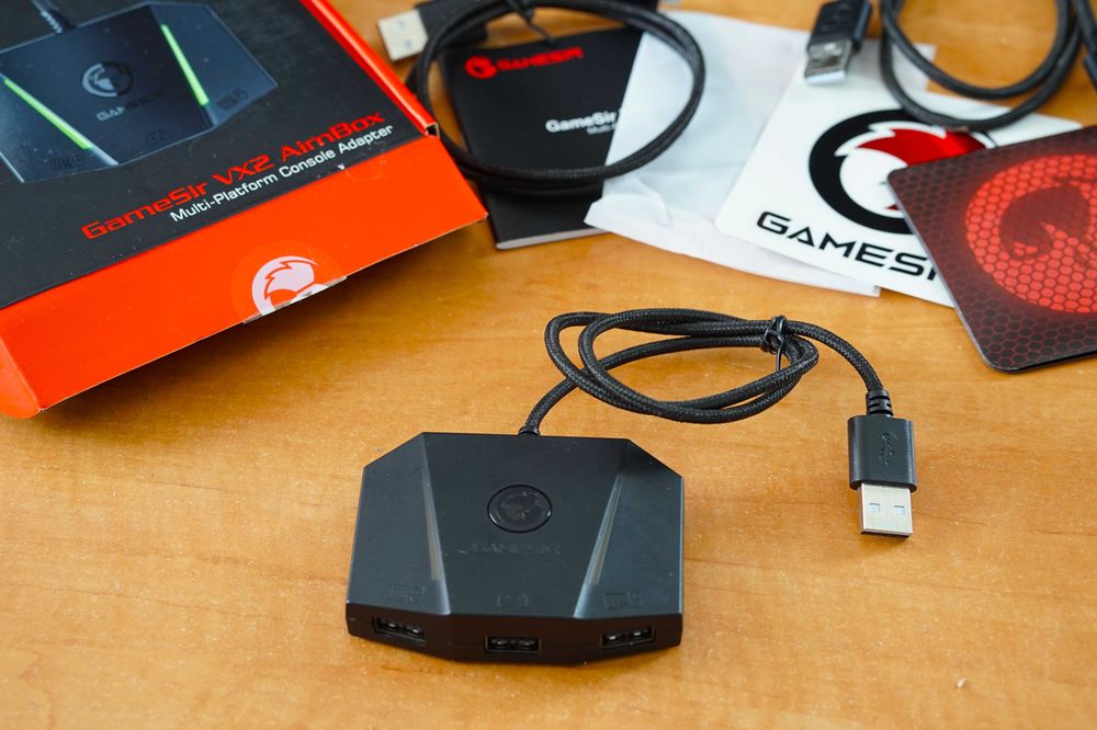 Конвертор мишки та клавіатури для ігрових консолей Gamesir VX2 AimBox адаптер Xbox PlayStation Switch