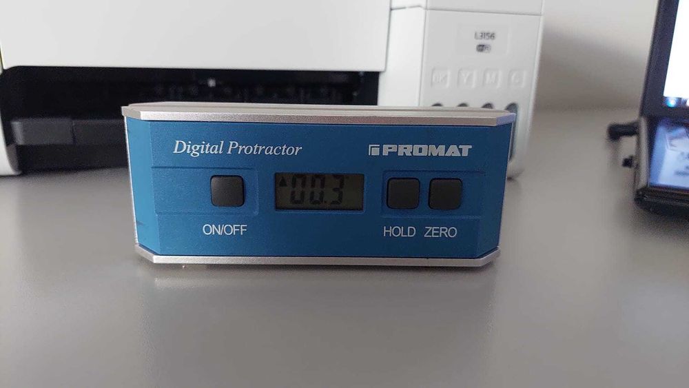 Pochyłomierz 360st. digital. PROMAT Protractor Poziomica  magnes