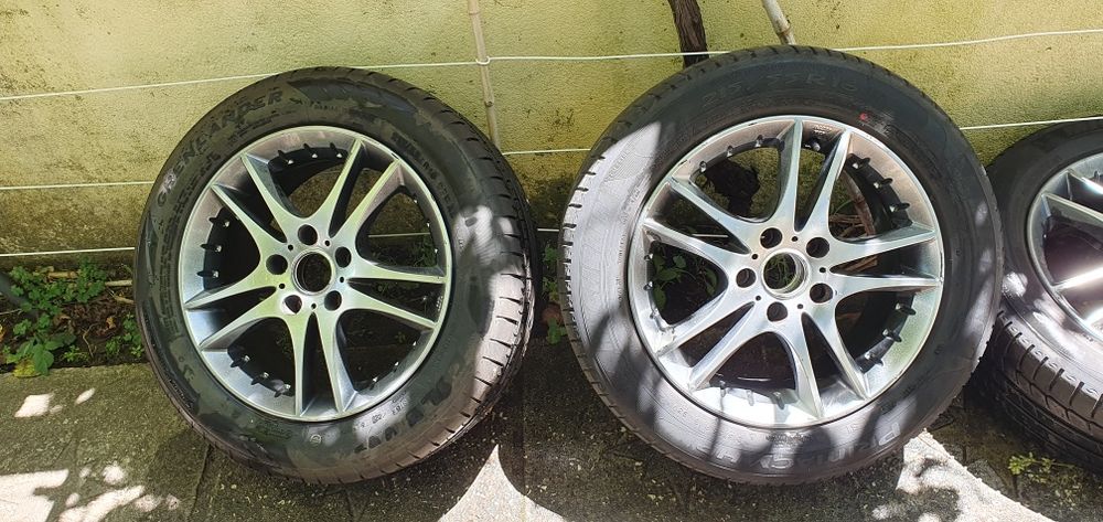 4 jantes 16 aez furacao 5x112 com 2 pneus novos