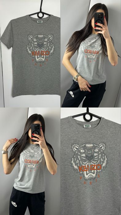 Футболка kenzo сіра оригінал кензо