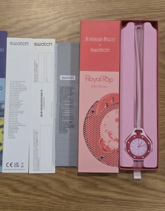 Relógio AP x Swatch Royal Pop