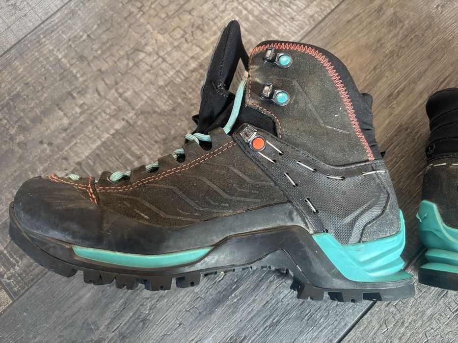 Buty damskie Salewa Mountain Trainer Mid GTX - magnet/viridian green