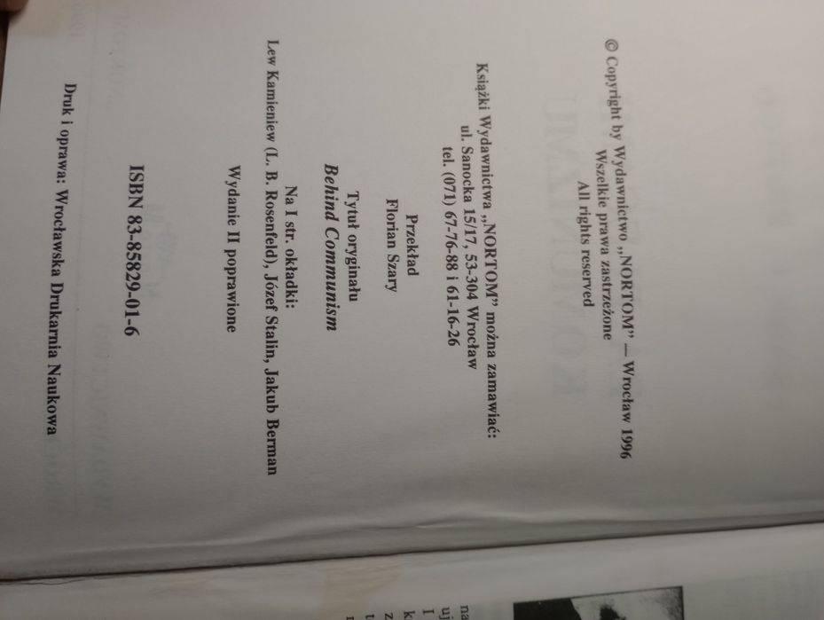 Za plecami komunizmu. Frank L. Britton