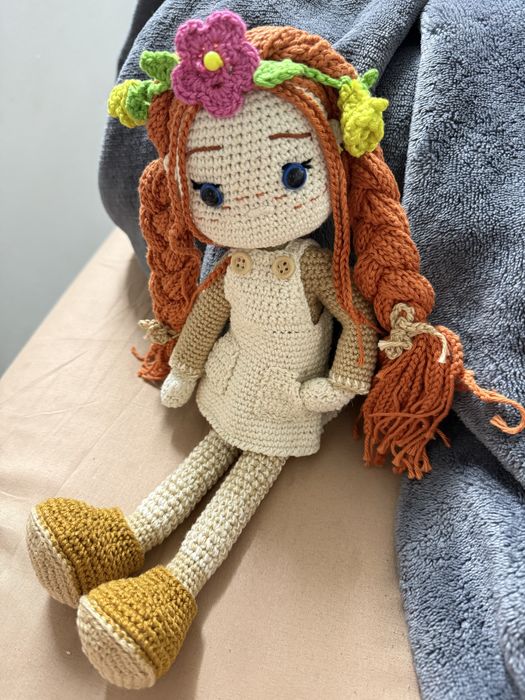 Boneca Anne de Green Gables (Estilo Amigurumi)