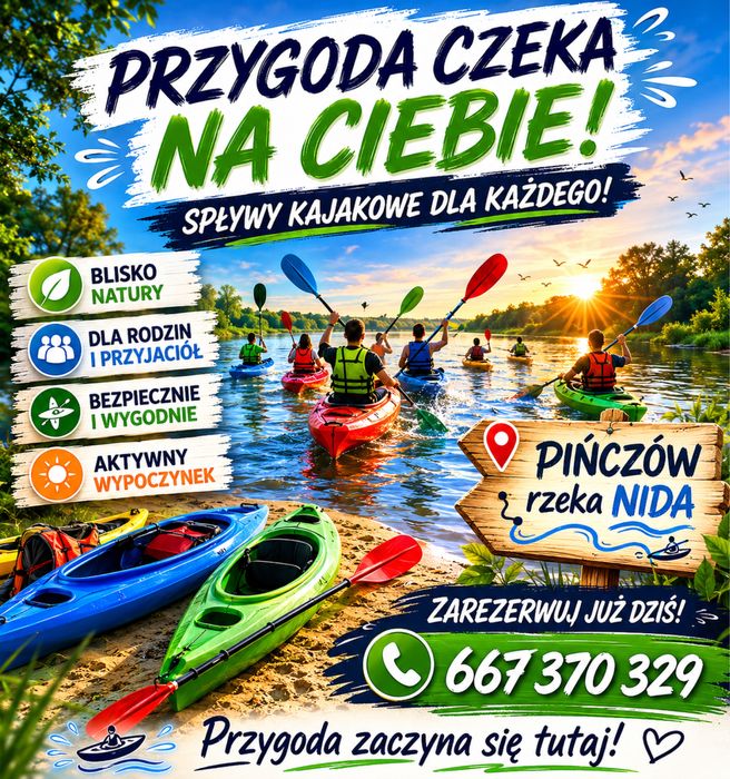 Kajaki, nida, wypożycz kajak na spływ