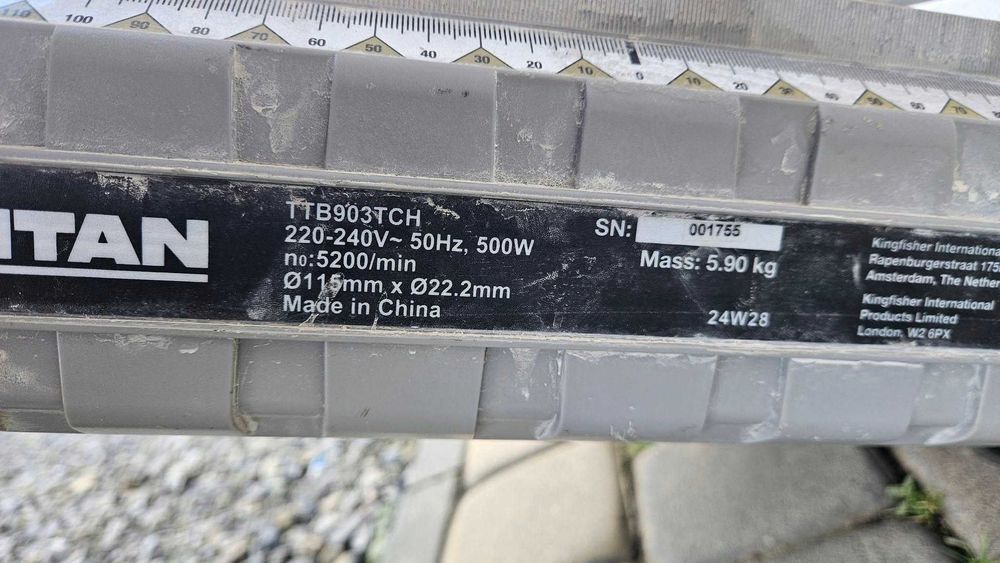 Titan TTB336TCB 500W Przecinarka do płytek na mokro 230V