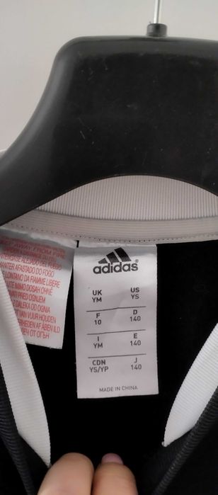 Bluza sportowa dla chłopca 140 czarna Adidas