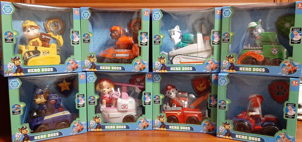 Герої щенячий патруль, транспорт, світло, звук, рух